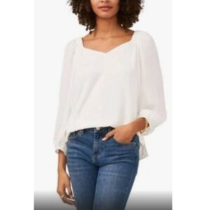 NWT Vince Camuto L Sweetheart Neckline, Lined Top With 3/4 Sleeve